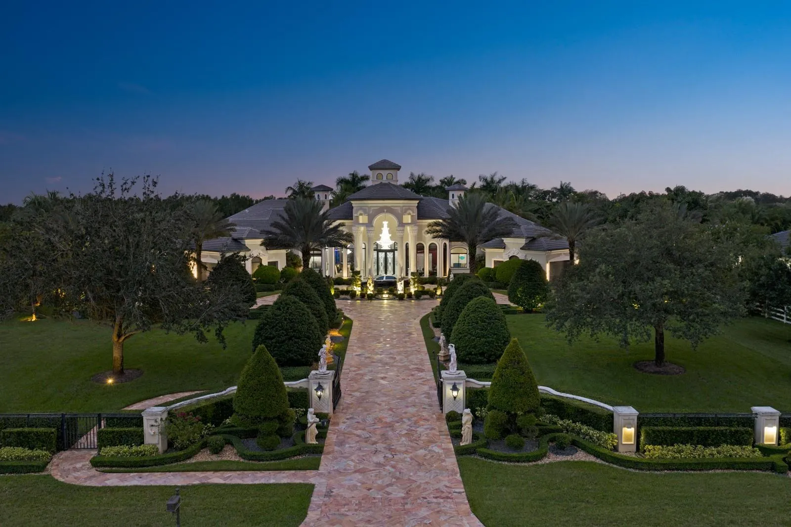 Southwest Ranches equestrian estate aerial view