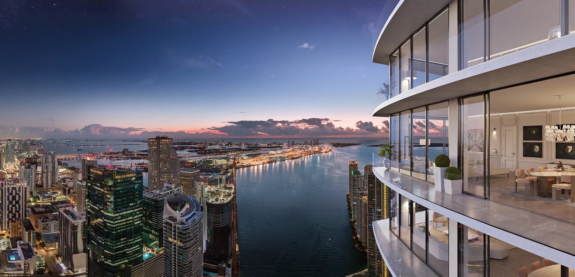 Baccarat Brickell Riverfront Location