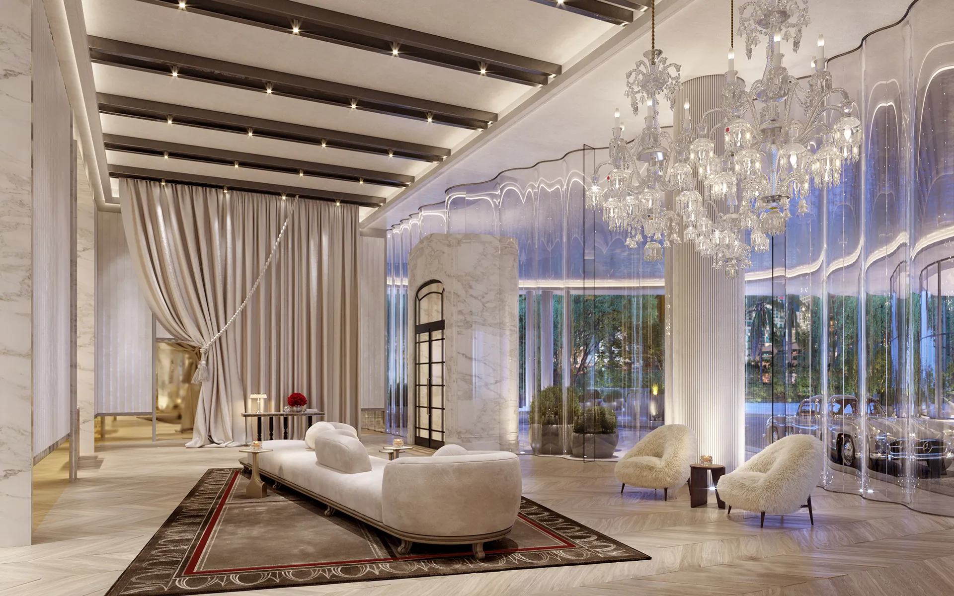 Baccarat Light and Water Views