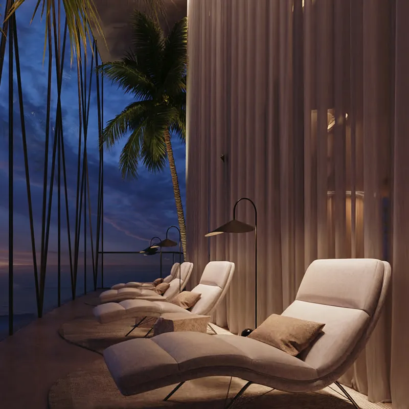 Bentley Private Terrace Night