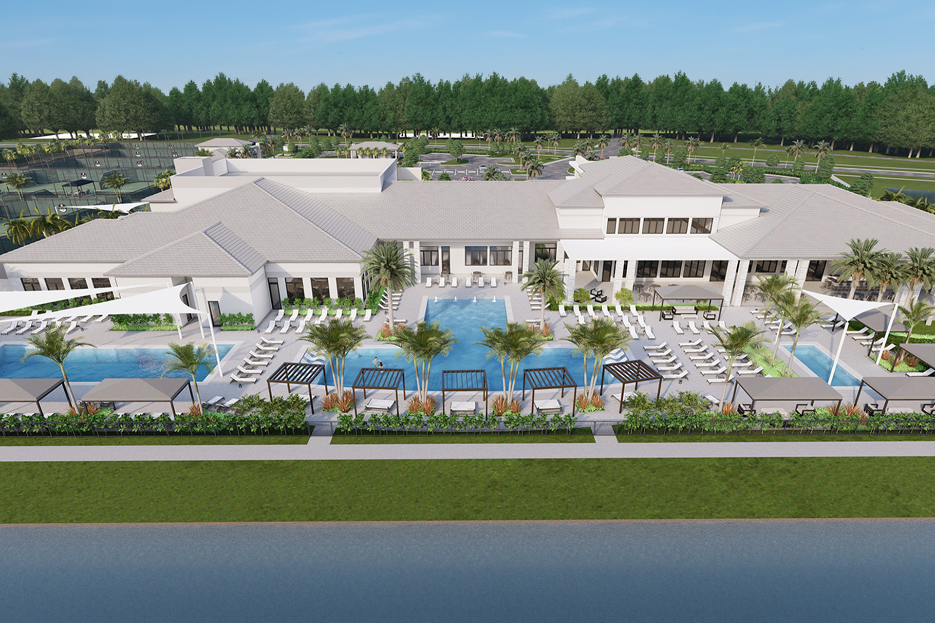 Lotus Edge Tatil Köyü Tarzı Kulüp Binası Boca Raton