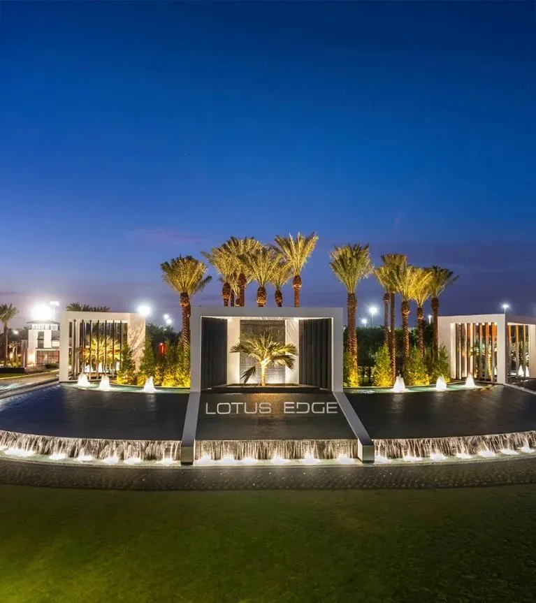 Lotus Edge Clubhouse at Night