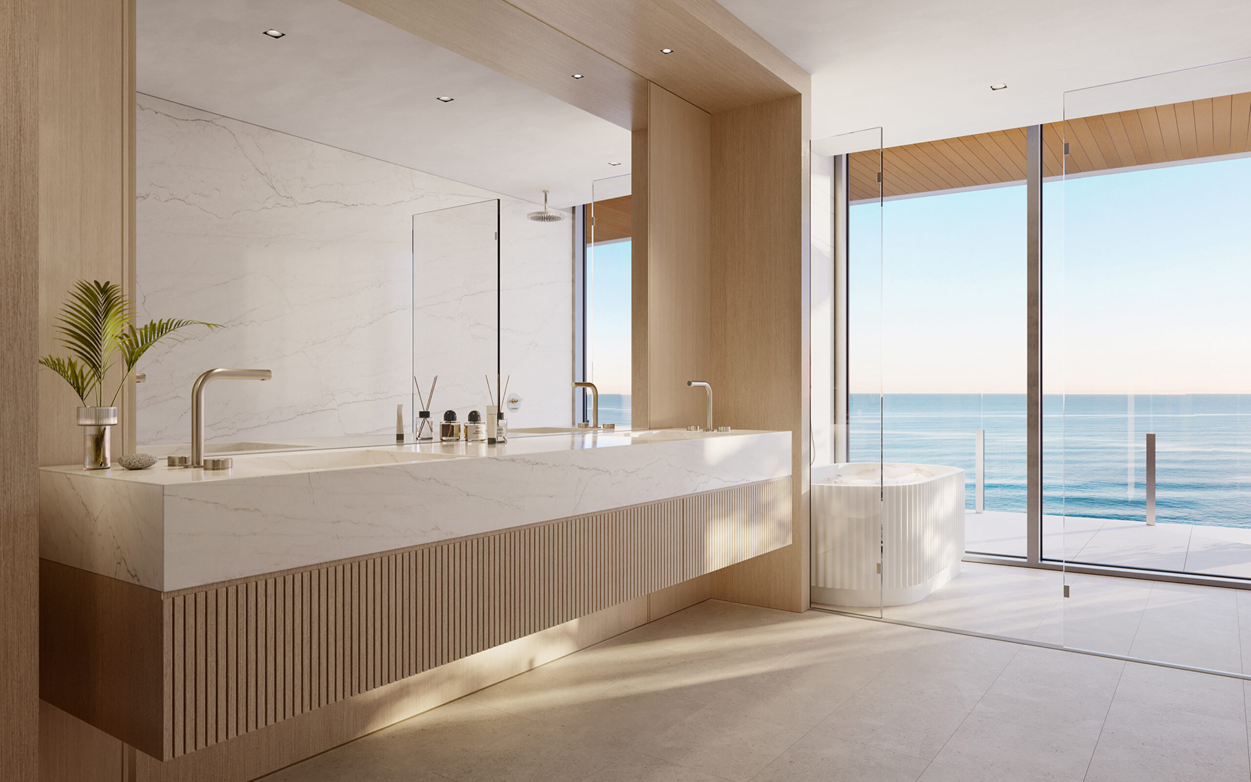 Ocean House Okyanus Manzaralı Spa Banyo