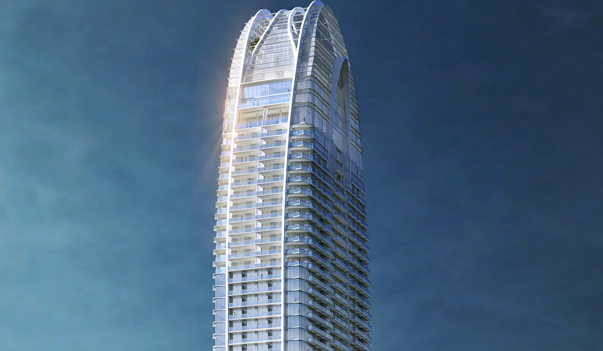 Okan Tower Aerodynamic Glass Facade