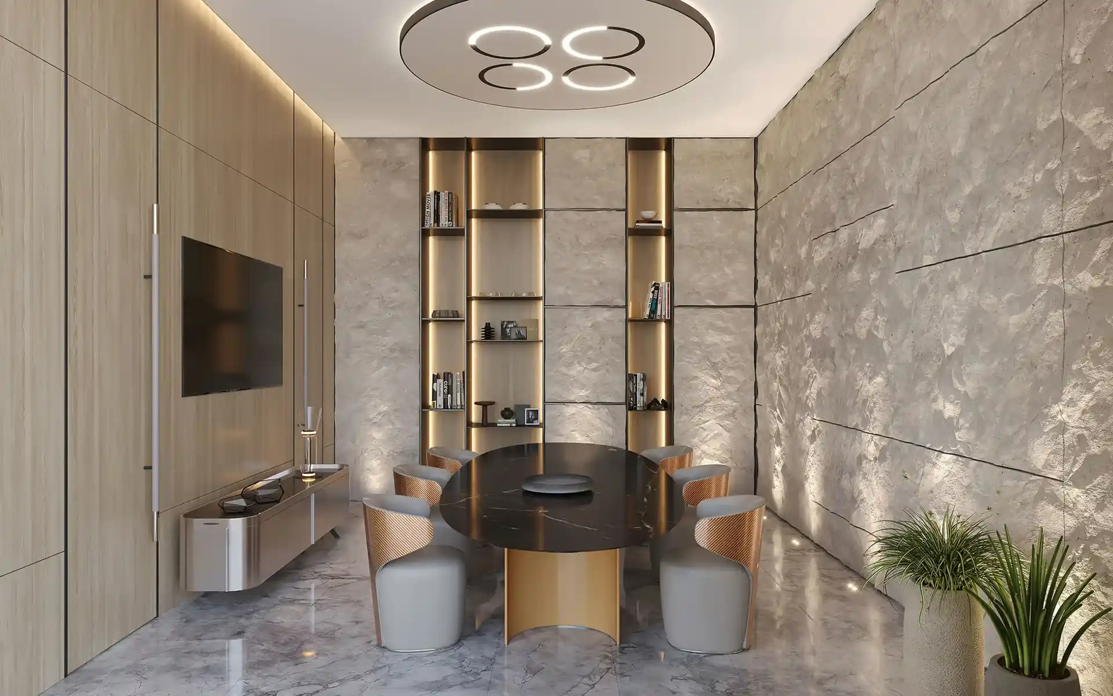 Pagani Boardroom Dining Private Jet Cabin Style