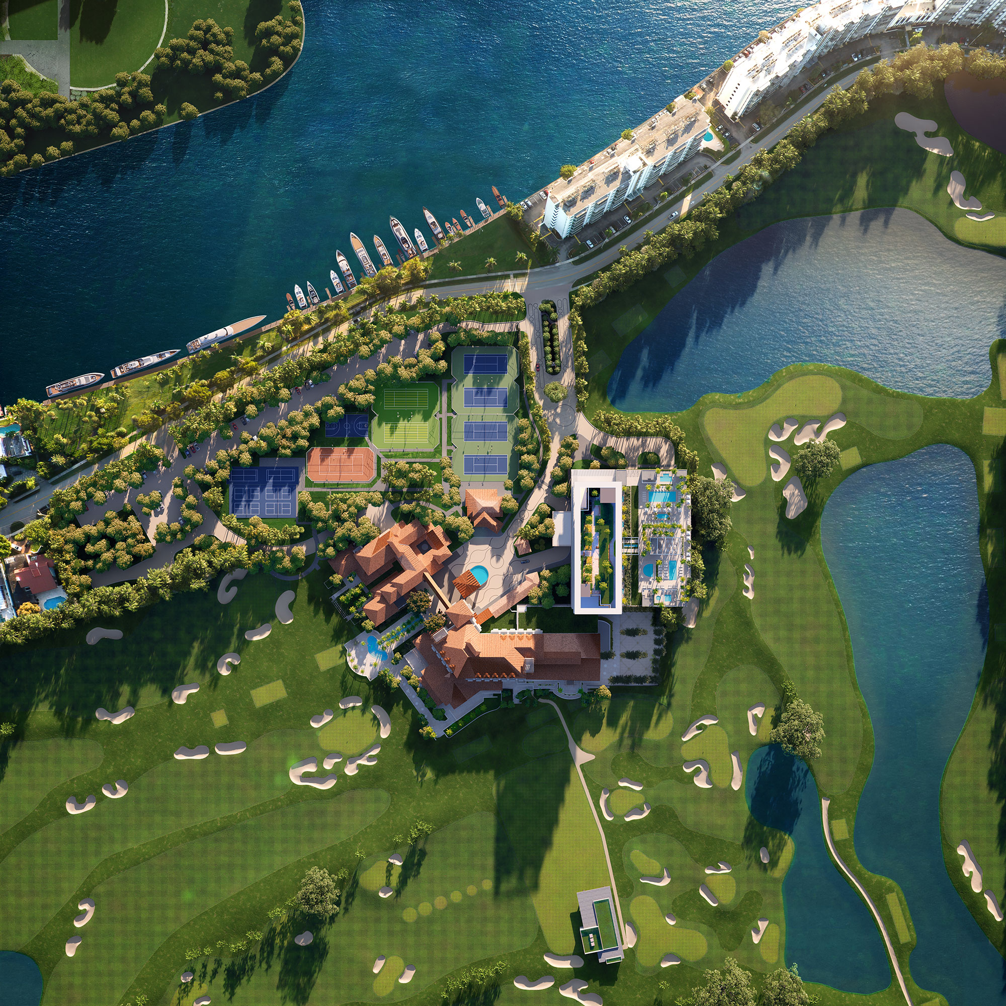 Shell Bay Golf Course Aerial Layout