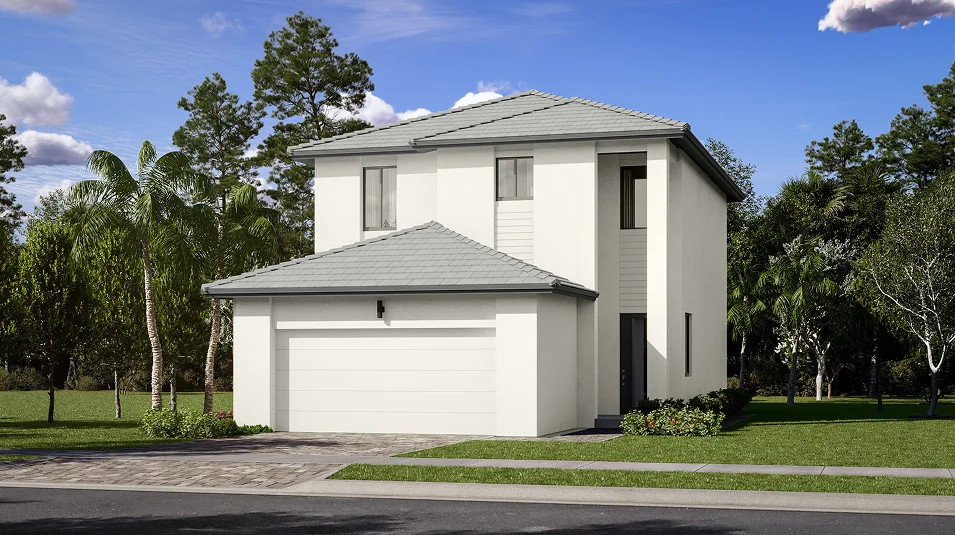 Solterra Streetscape with Modern Townhomes