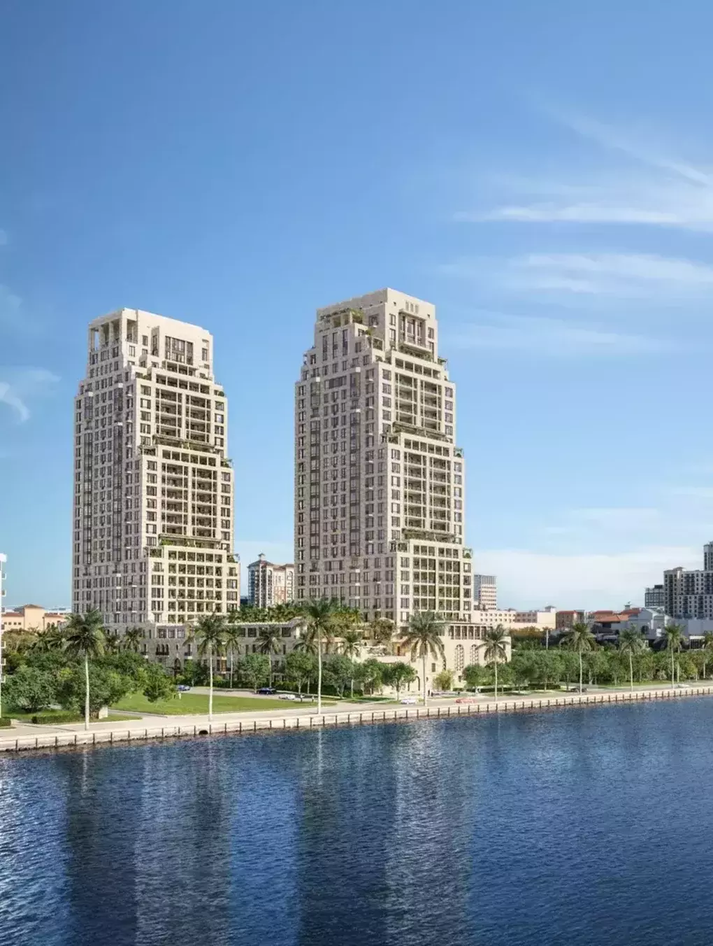 South Flagler House Twin Limestone Towers