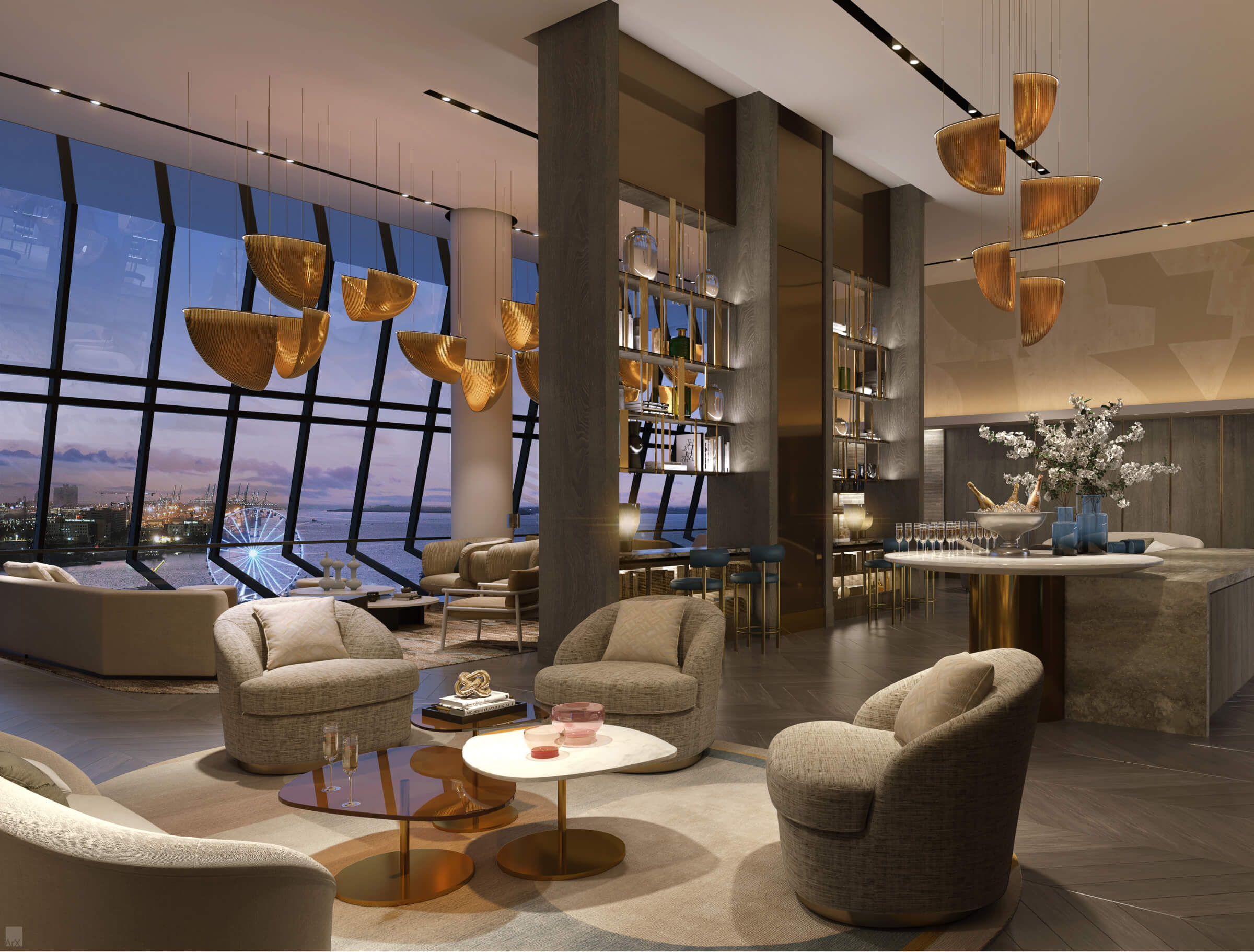 Waldorf Astoria Grand Lobby Peacock Alley